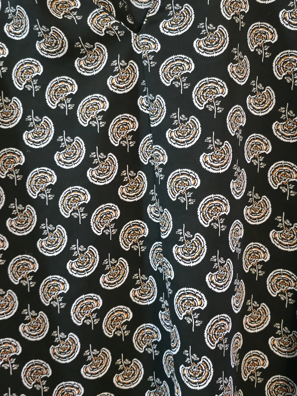 4/$67 Deal! Pleione Black Paisley Print Blouse - Picture 4 of 12